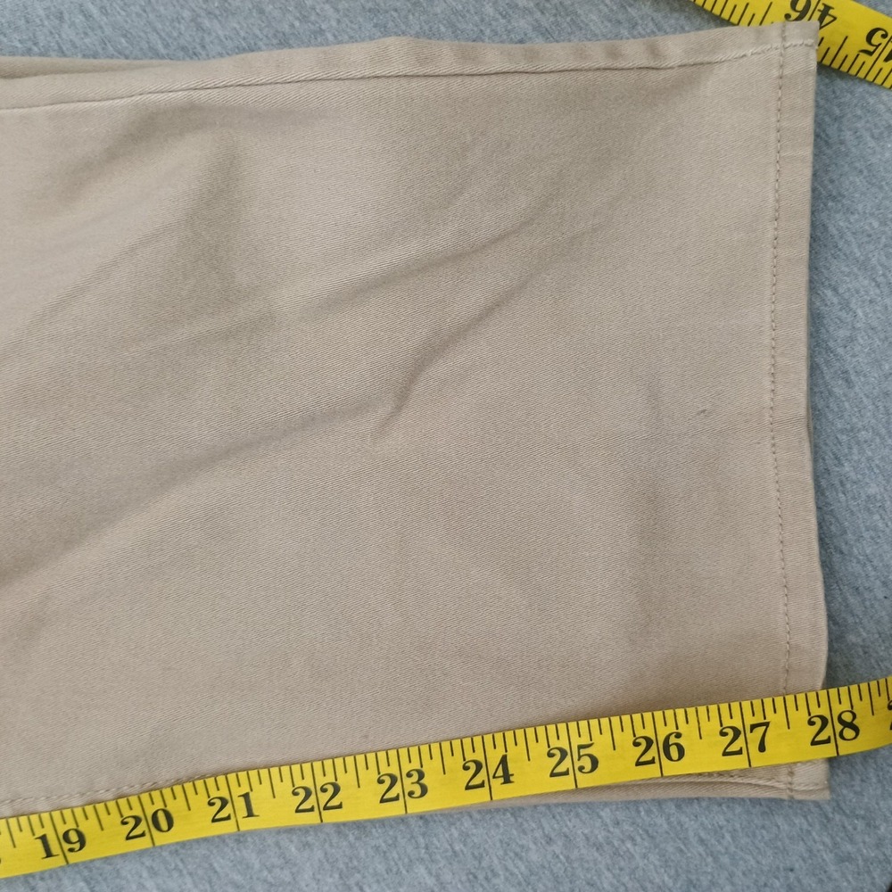 Iron Co Khaki Chino Pants Mens 40x28 Tan Stretch Casual Workwear - Picture 8 of 9